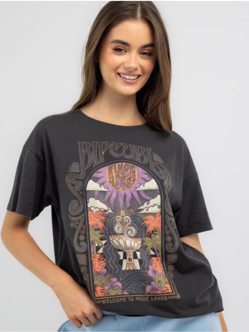 Rip Curl Floral Fountain Oversized Tee